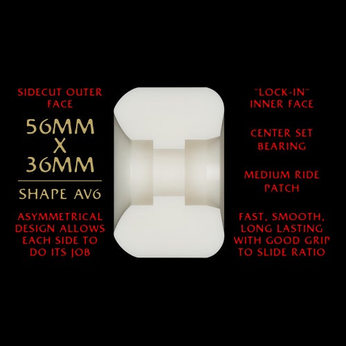 POWELL PERALTA WHEEL パウエルペラルタ ウィール DRAGON FORMULA（DF）93A AV6 NANO RATS 56mm x 36mm スケートボード スケボー 3
