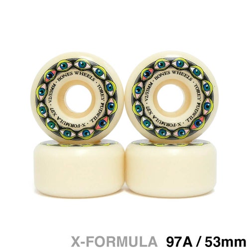 BONES WHEEL ボーンズ ウィール X-FORMULA 97A V2 LOCKS TOREY PUDWILL FRYING EYES 53mm スケートボード スケボー 1