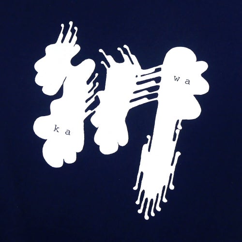 KAWA T-SHIRT 川 Tシャツ 川 BIG LOGO NAVY/WHITE スケートボード スケボー 1