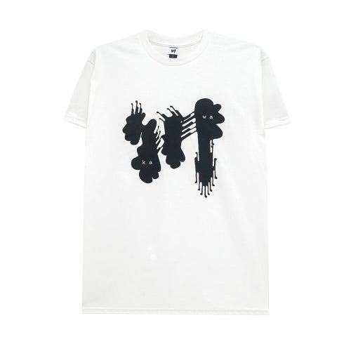 KAWA T-SHIRT 川 Tシャツ 川 BIG LOGO WHITE/BLACK スケートボード スケボー 