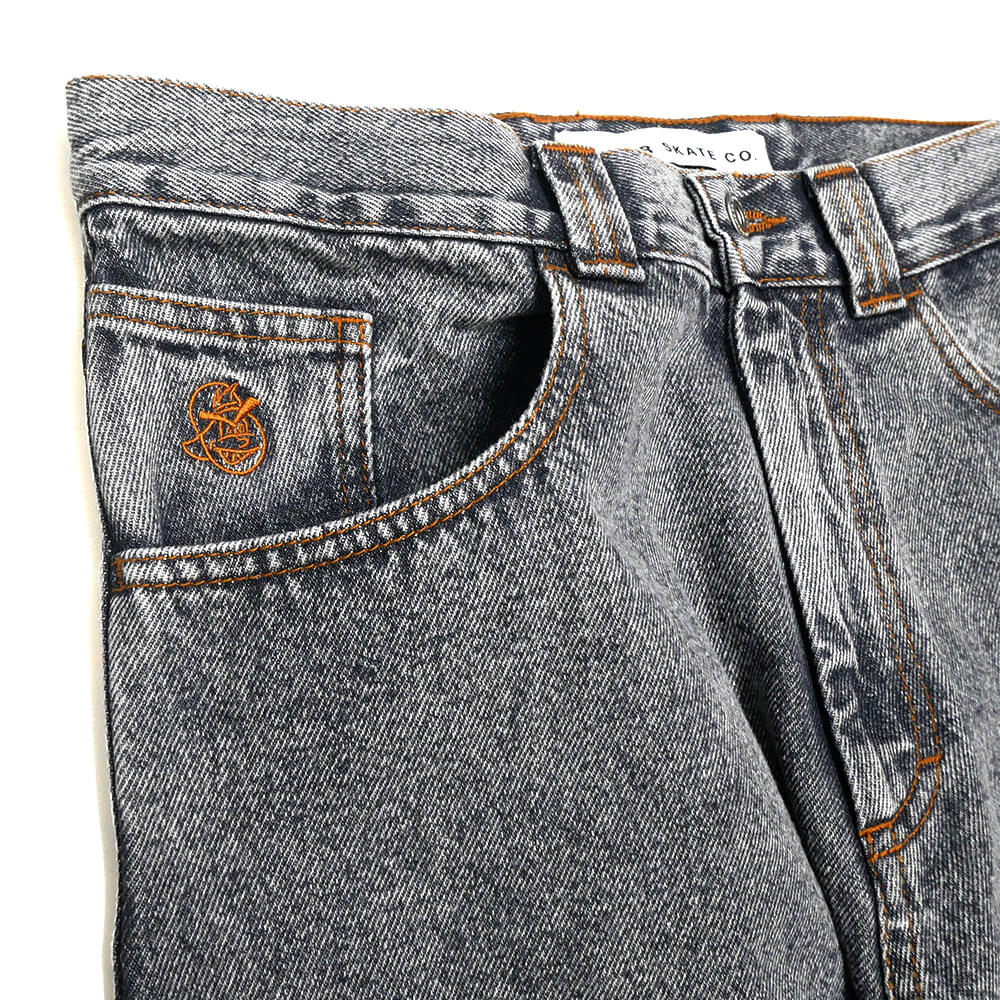 POLAR JEANS ポーラー パンツ ジーンズ 93 WASHED GRAPHITE スケートボード スケボー 1