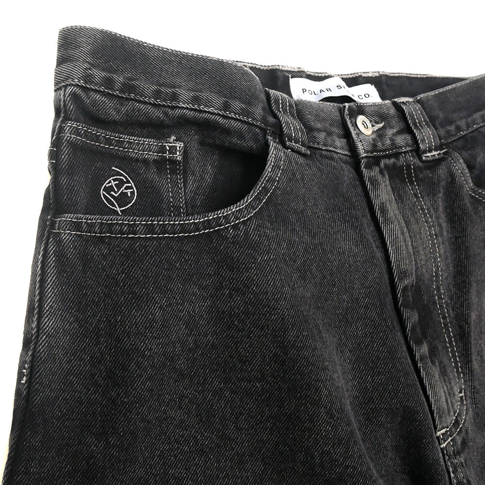 POLAR SHORTS ポーラー ショーツ BIGBOY SILVER BLACK スケートボード スケボー 1