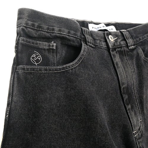 POLAR SHORTS ポーラー ショーツ BIGBOY SILVER BLACK スケートボード スケボー 1