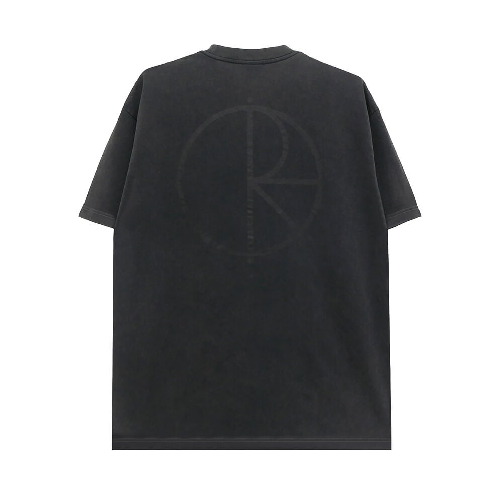POLAR T-SHIRT ポーラー Tシャツ STROKE LOGO CONTRAST SILVER BLACK スケートボード スケボー 