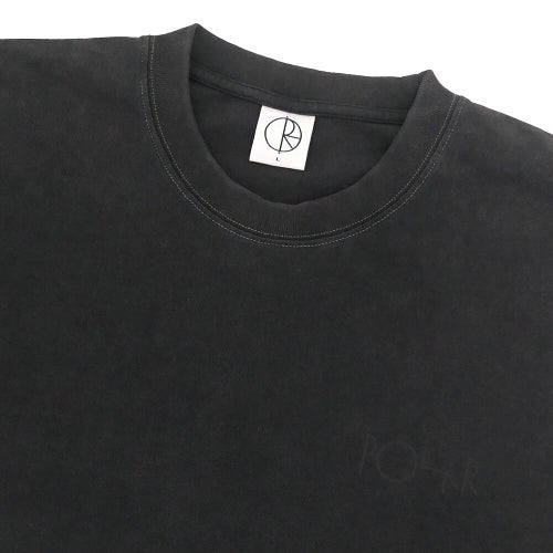 POLAR T-SHIRT ポーラー Tシャツ STROKE LOGO CONTRAST SILVER BLACK スケートボード スケボー 2
