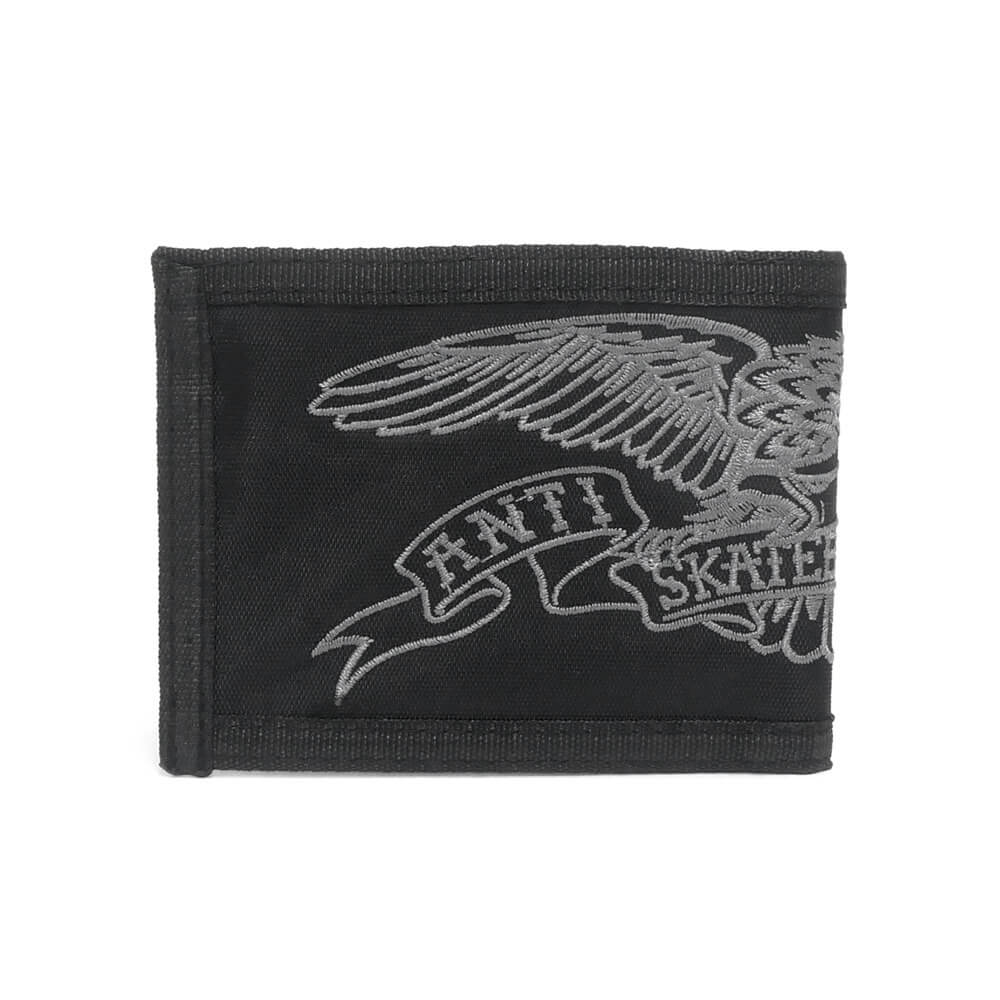 ANTIHERO WALLET アンチヒーロー サイフ BASIC EAGLE BI-FOLD WALLET BLACK/CHARCOAL スケートボード スケボー 1