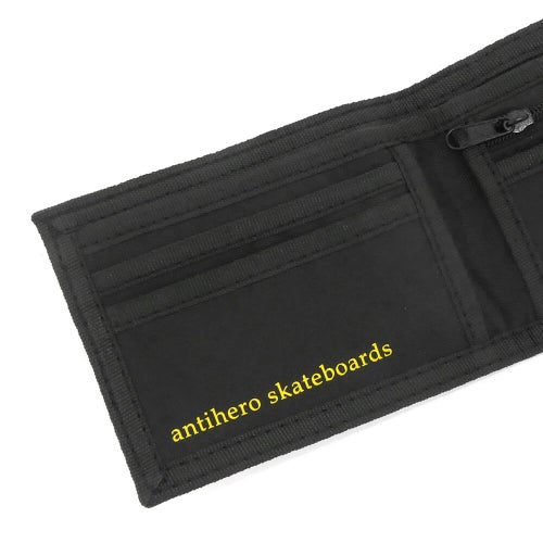 ANTIHERO WALLET アンチヒーロー サイフ BASIC EAGLE BI-FOLD WALLET BLACK/CHARCOAL スケートボード スケボー 4