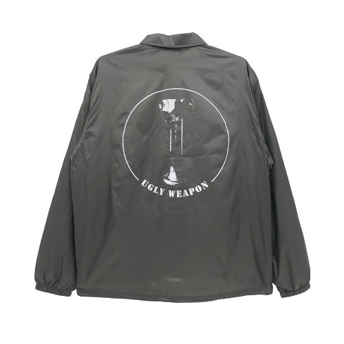  UGLY WEAPON JACKET アグリーウェポン ジャケット LOGO HANSHA COACH GREY スケートボード スケボー 
