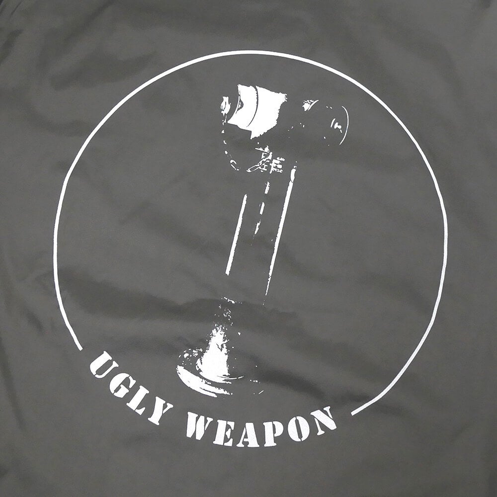  UGLY WEAPON JACKET アグリーウェポン ジャケット LOGO HANSHA COACH GREY スケートボード スケボー 5