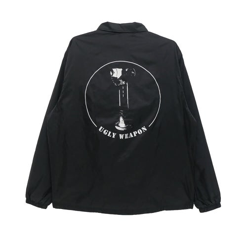 UGLY WEAPON JACKET アグリーウェポン ジャケット LOGO HANSHA COACH BLACK スケートボード スケボー 
