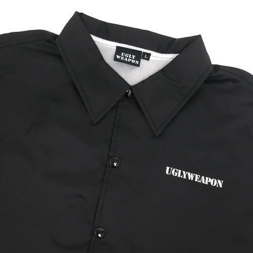 UGLY WEAPON JACKET アグリーウェポン ジャケット LOGO HANSHA COACH BLACK スケートボード スケボー 2