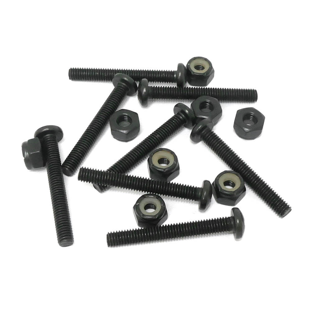 NIBANSENJI BOLT 二番煎じ ボルト（プラス）1-1/2インチ PANHEAD MOUNTING BOLT BLACK スケートボード スケボー　2