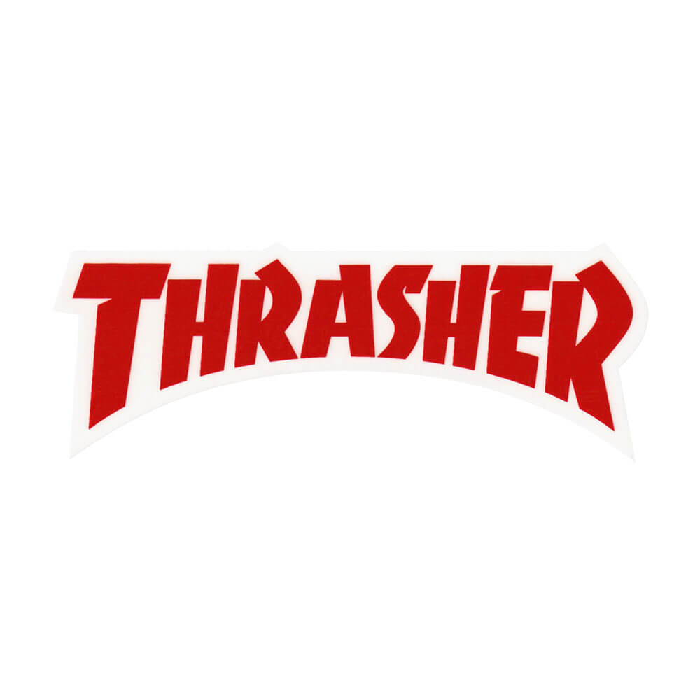 THRASHER STICKER スラッシャー ステッカー DIE CUT LOGO RED（US企画