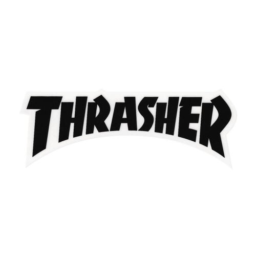 THRASHER STICKER スラッシャー ステッカー DIE CUT LOGO BLACK（US企画） スケートボード スケボー