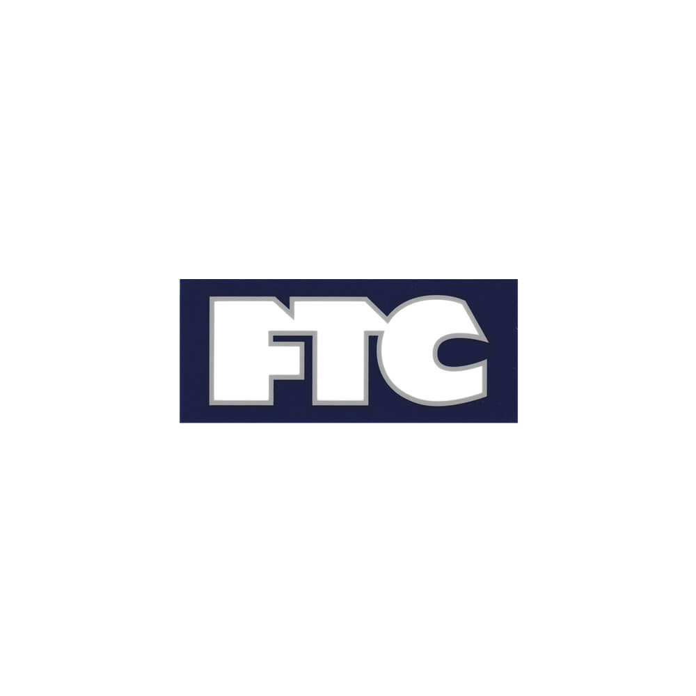 FTC STICKER エフティーシー ステッカー LOGO 2.5 NAVY/CLEAR/GREY スケートボード スケボー