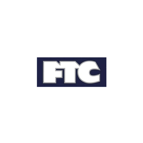 FTC STICKER エフティーシー ステッカー LOGO 2.5 NAVY/CLEAR/GREY スケートボード スケボー