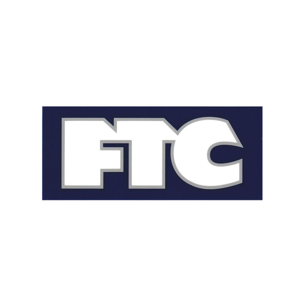 FTC STICKER エフティーシー ステッカー LOGO 5 NAVY/CLEAR/GREY スケートボード スケボー