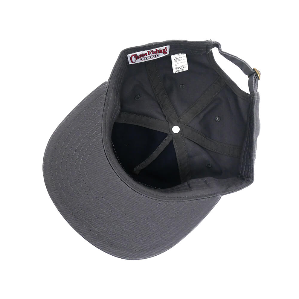 CHAOS FISHING CLUB CAP カオスフィッシングクラブ キャップ TSURI KING GREY スケートボード スケボー 3