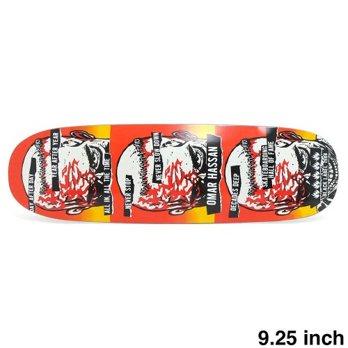 BLACK LABEL DECK ブラックレーベル デッキ OMAR HASSAN NEVER STOP 9.25 BLACK WIDOW SHAPE スケートボード スケボー 1
