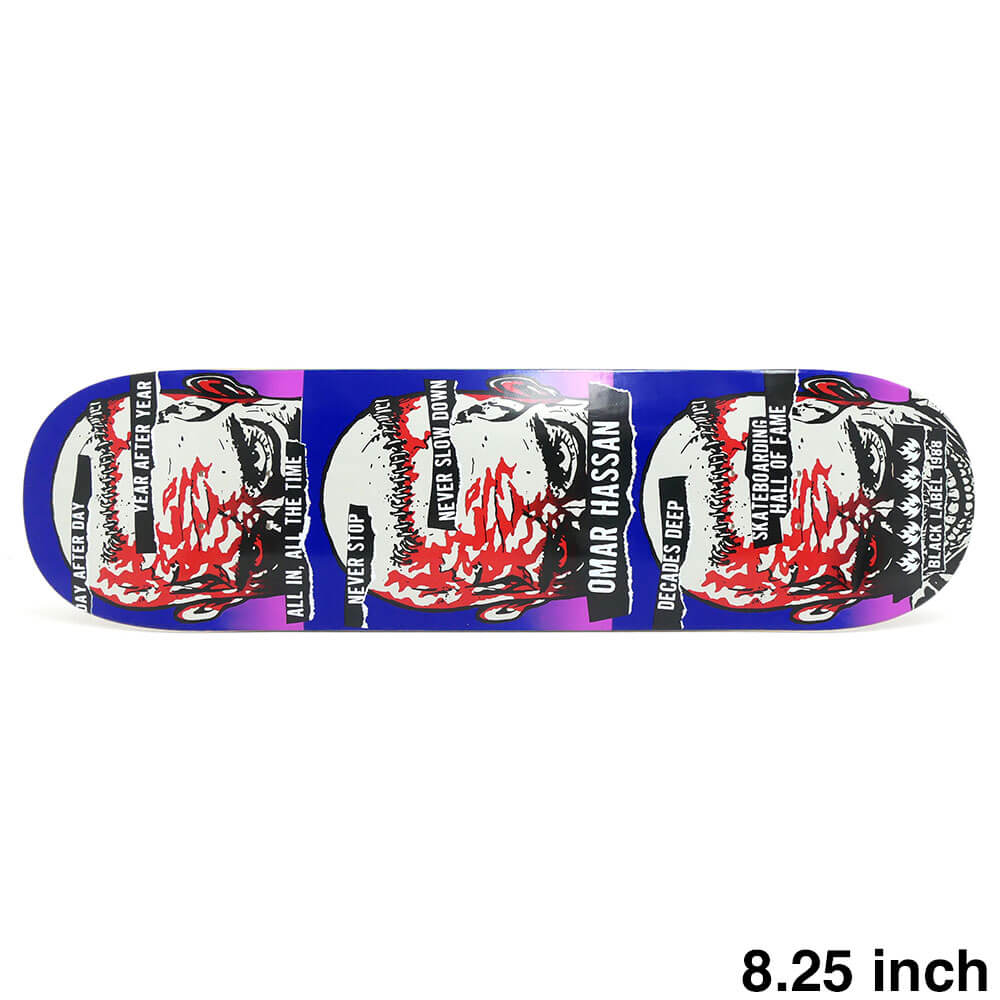 BLACK LABEL DECK ブラックレーベル デッキ OMAR HASSAN NEVER STOP 8.25 スケートボード スケボー 1
