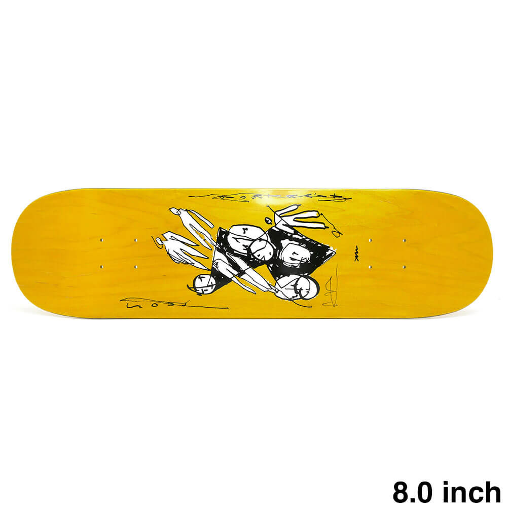 POLAR DECK ポーラー デッキ TEAM ALV SOUL PORTRAIT YELLOW STAIN 8.0 スケートボード スケボー 1