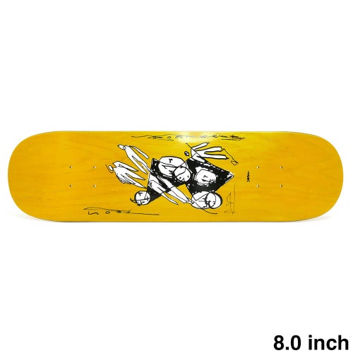 POLAR DECK ポーラー デッキ TEAM ALV SOUL PORTRAIT YELLOW STAIN 8.0 スケートボード スケボー 1