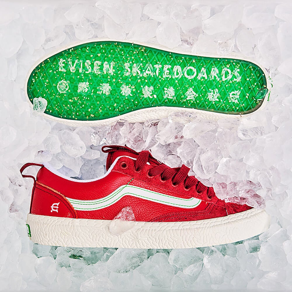 VANS SHOES バンズ シューズ スニーカー オールドスクール SKATE OLD SKOOL 36 + EVISEN RUBY WINE（US企画） スケートボード スケボー 8