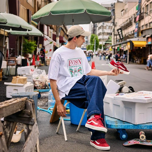 VANS SHOES バンズ シューズ スニーカー オールドスクール SKATE OLD SKOOL 36 + EVISEN RUBY WINE（US企画） スケートボード スケボー 12