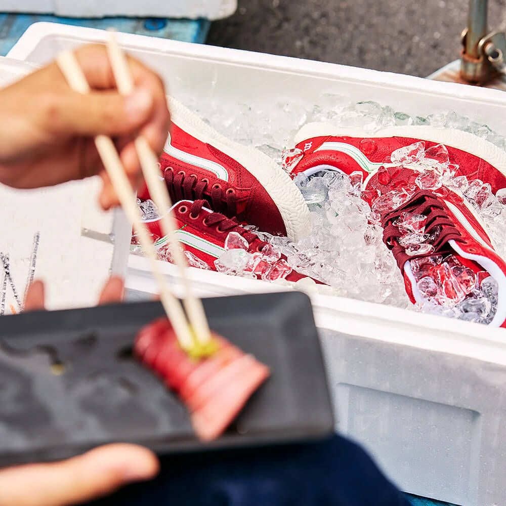 VANS SHOES バンズ シューズ スニーカー オールドスクール SKATE OLD SKOOL 36 + EVISEN RUBY WINE（US企画） スケートボード スケボー 13