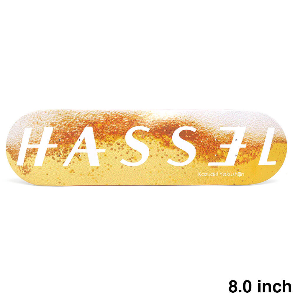 ドリンククーラー、Tシャツ付き HASSEL DECK ハッセル デッキ KAZUAKI YAKUSHIJIN PIXEL BEER 8.0 スケートボード スケボー 1