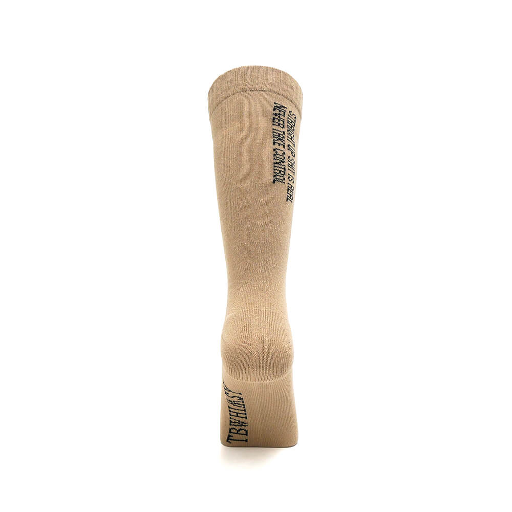  TIGHTBOOTH（TBPR）SOCKS タイトブース ソックス 靴下 LABEL LOGO SOCKS BEIGE スケートボード スケボー 2