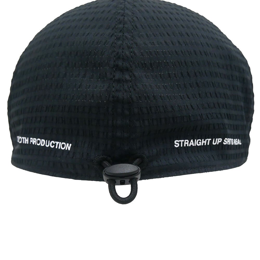 TIGHTBOOTH（TBPR）CAP タイトブース キャップ SEERSUCKER 6 PANEL BLACK スケートボード スケボー 4