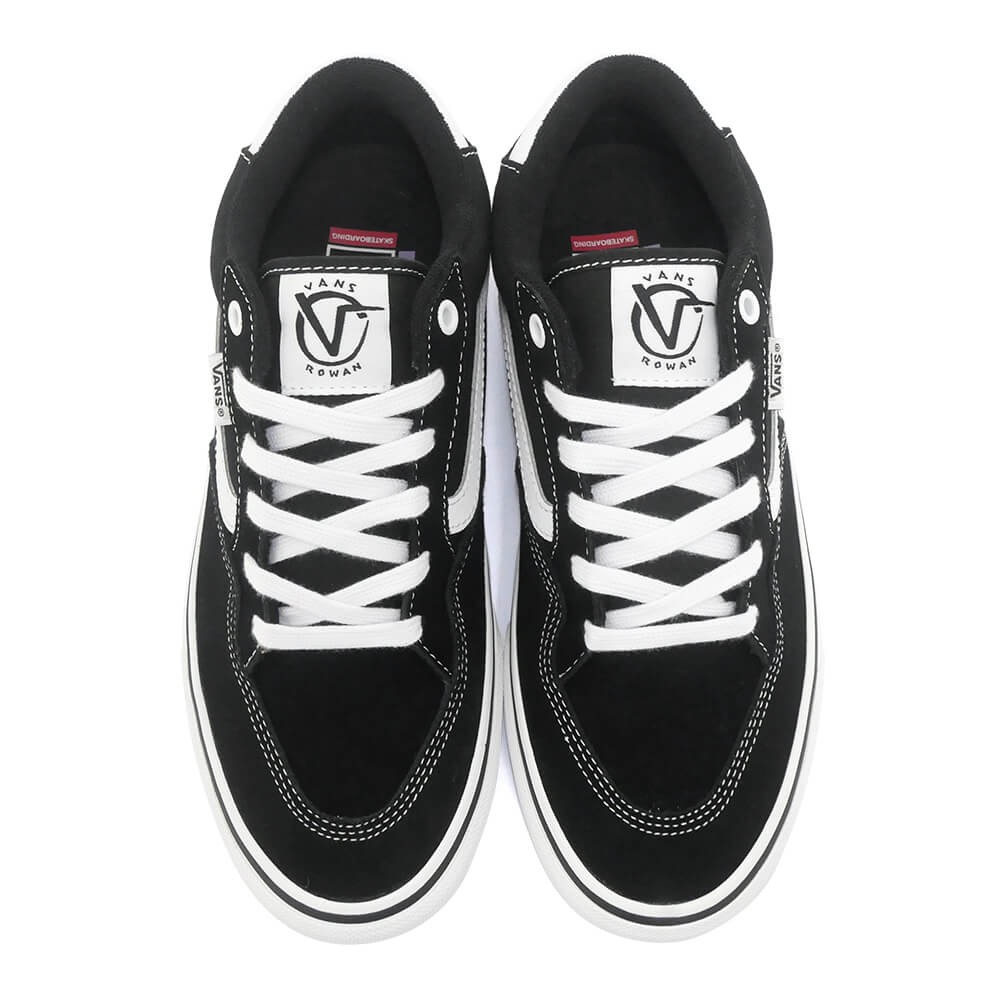 VANS SHOES バンズ シューズ スニーカー SKATE ROWAN BLACK/WHITE（US企画） スケートボード スケボー 2