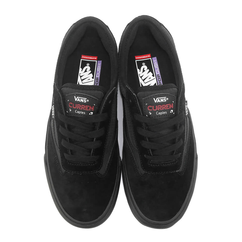 VANS SHOES バンズ シューズ スニーカー SKATE CURREN CAPLES BLACK/BLACK（US企画） スケートボード スケボー 2