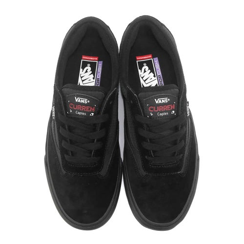 VANS SHOES バンズ シューズ スニーカー SKATE CURREN CAPLES BLACK/BLACK（US企画） スケートボード スケボー 2