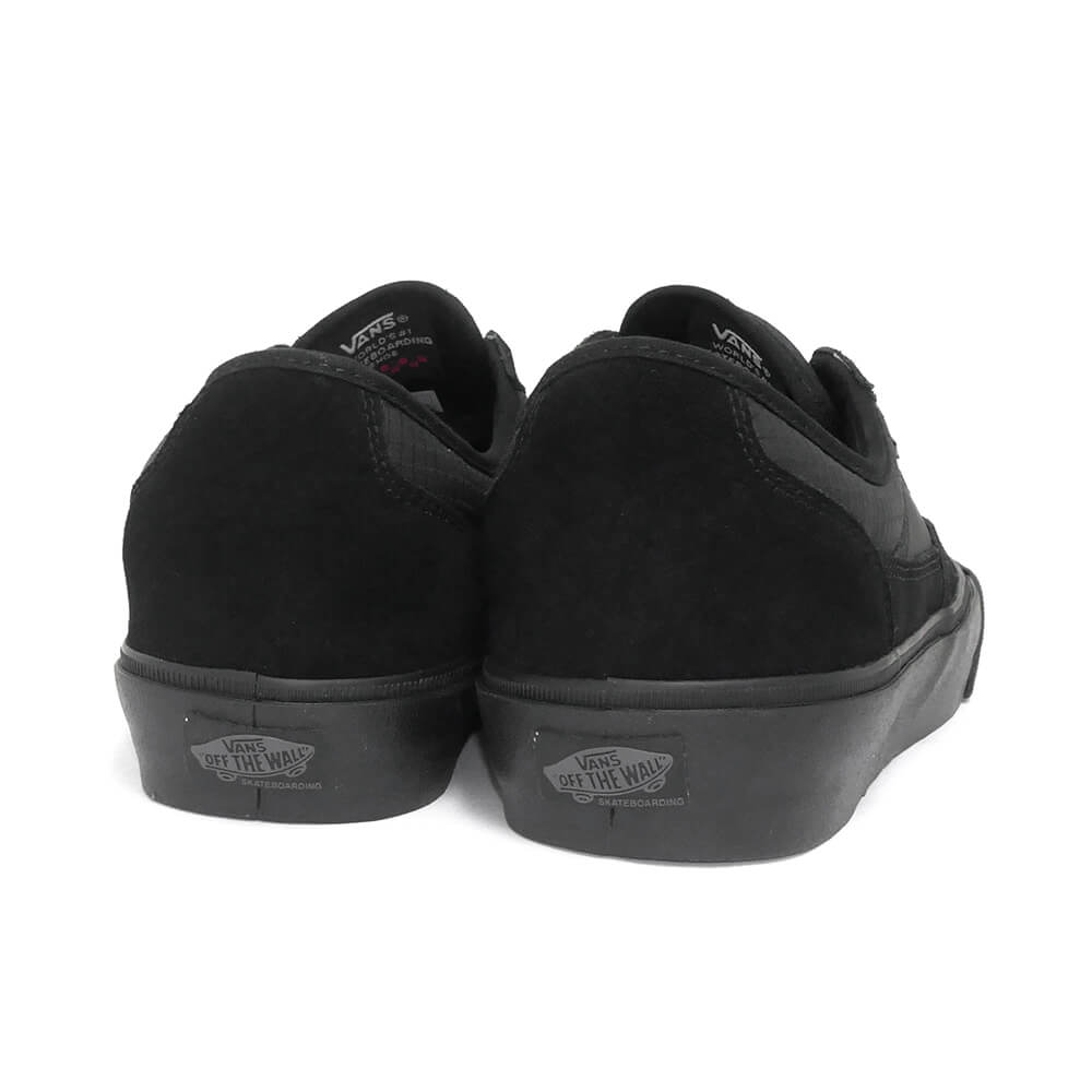 VANS SHOES バンズ シューズ スニーカー SKATE CURREN CAPLES BLACK/BLACK（US企画） スケートボード スケボー 3