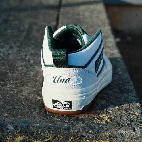 VANS SHOES バンズ シューズ スニーカー ハーフキャブ SKATE HALF CAB WAFFLECUP UNA WHITE/GUM（US企画） スケートボード スケボー 9