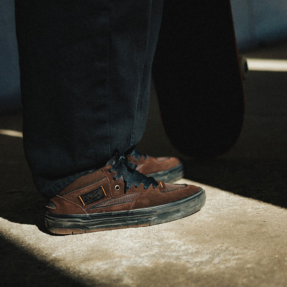 VANS SHOES バンズ シューズ スニーカー ハーフキャブ SKATE HALF CAB WAFFLECUP RIZZO BROWN/BLACK（US企画） スケートボード スケボー 10