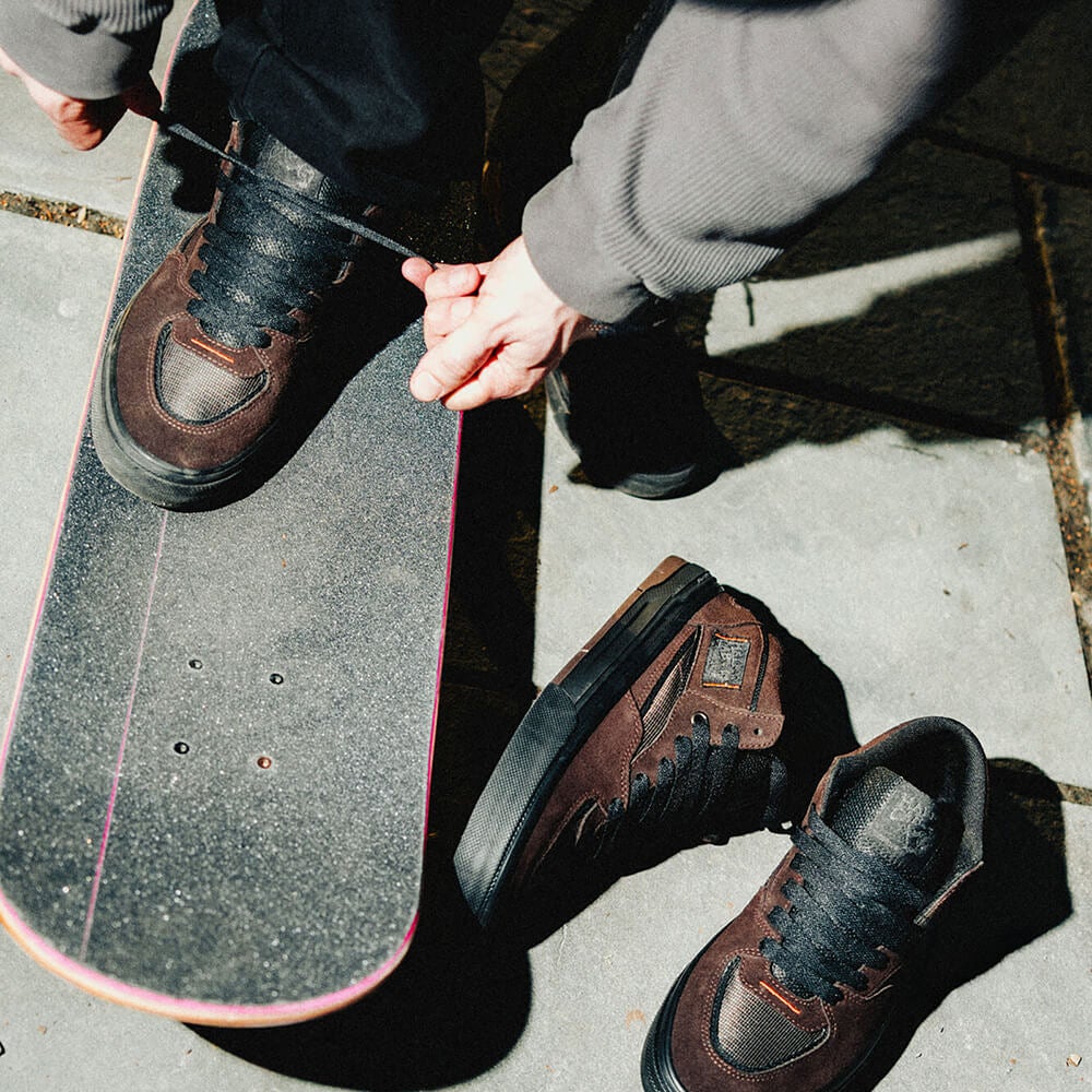 VANS SHOES バンズ シューズ スニーカー ハーフキャブ SKATE HALF CAB WAFFLECUP RIZZO BROWN/BLACK（US企画） スケートボード スケボー 11
