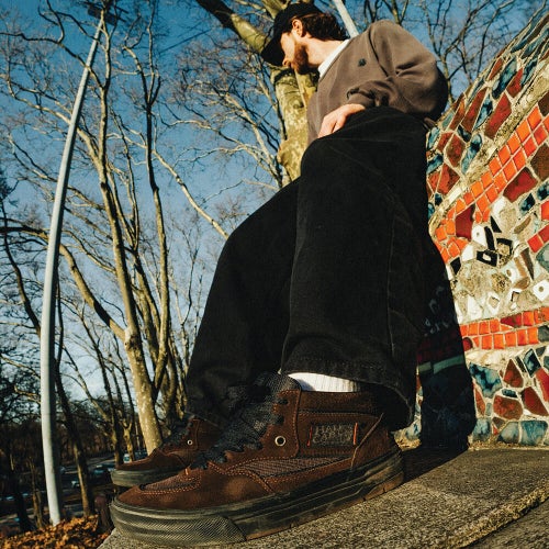 VANS SHOES バンズ シューズ スニーカー ハーフキャブ SKATE HALF CAB WAFFLECUP RIZZO BROWN/BLACK（US企画） スケートボード スケボー 12