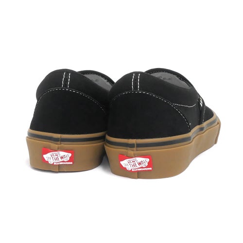 VANS SHOES バンズ シューズ スニーカー スリッポン SKATE SLIP ON BLACK/GUM/WHITE（US企画） スケートボード スケボー 3