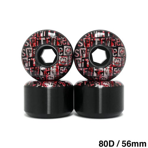 SPITFIRE WHEEL スピットファイヤー ソフトウィール（クルーザー） 80HD RADIAL FULL RANSOM 黒 56mm スケートボード スケボー　1