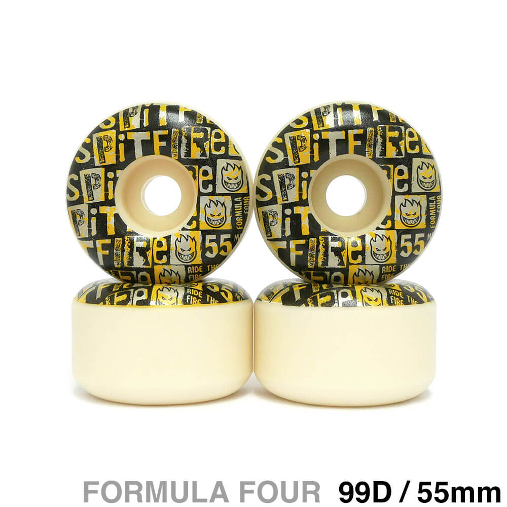 SPITFIRE WHEEL スピットファイヤー ウィール FORMULA FOUR（F4）99D RADIALS RANSOM 55mm スケートボード スケボー 1