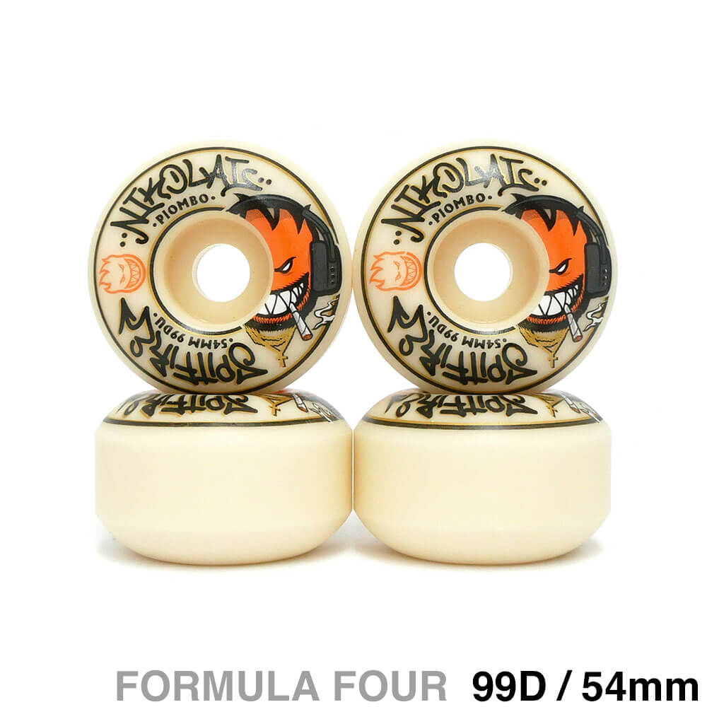 SPITFIRE WHEEL スピットファイヤー ウィール FORMULA FOUR（F4）99D CLASSIC NIKOLAI PIOMBO 54mm スケートボード スケボー 1