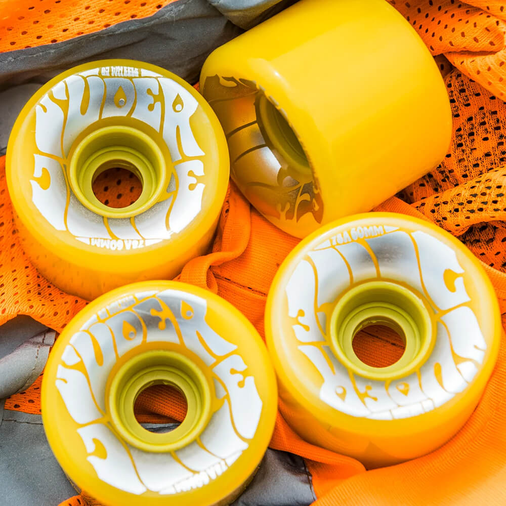 OJ WHEEL オージェー ソフトウィール（クルーザー）SUPER JUICE（78A）NEON 黄 60mm スケートボード スケボー 4
