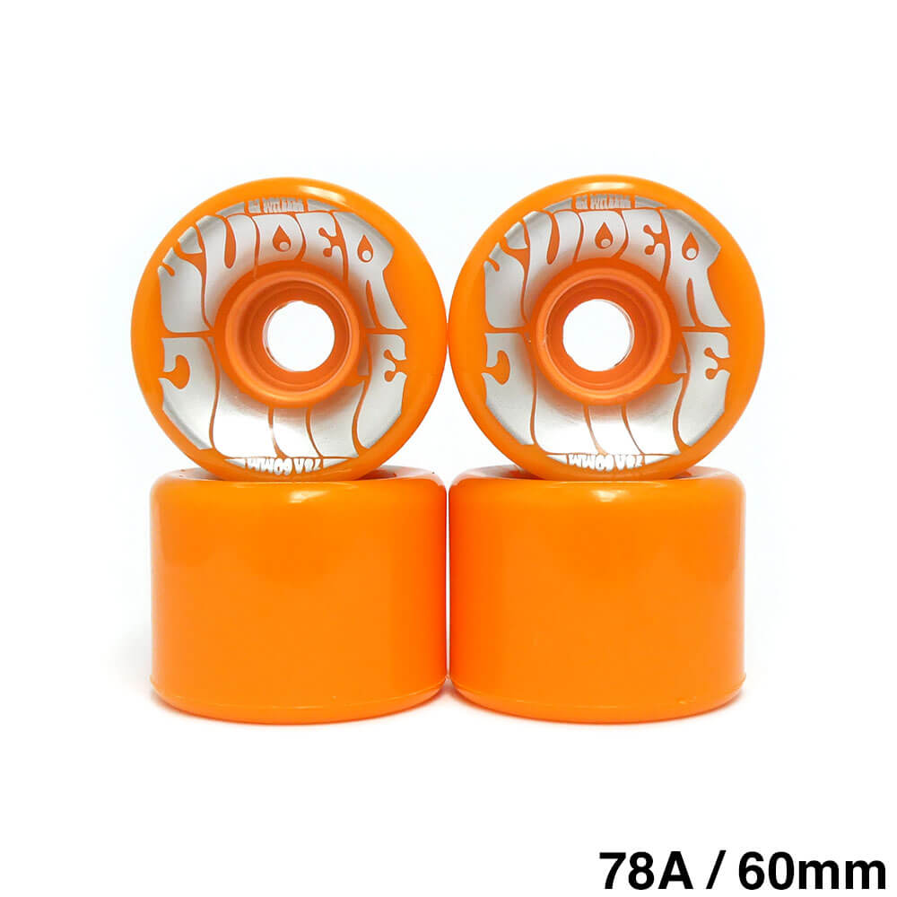OJ WHEEL オージェー ソフトウィール（クルーザー）SUPER JUICE（78A）NEON オレンジ 60mm スケートボード スケボー 1