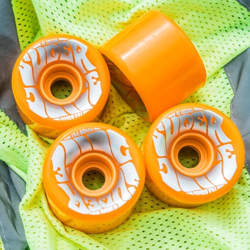 OJ WHEEL オージェー ソフトウィール（クルーザー）SUPER JUICE（78A）NEON オレンジ 60mm スケートボード スケボー 4