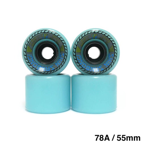 OJ WHEEL オージェー ソフトウィール（クルーザー）MINI SUPER JUICE（78A）SHIN SANBONGI 青 55mm スケートボード スケボー 1