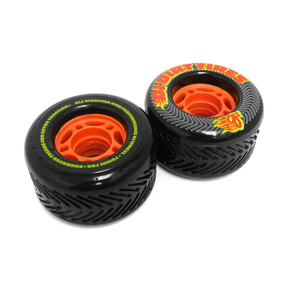 OJ WHEEL オージェー ソフトウィール（クルーザー） THUNDER JUICE（78A）DIRT TIRES 黒 70mm スケートボード スケボー 3