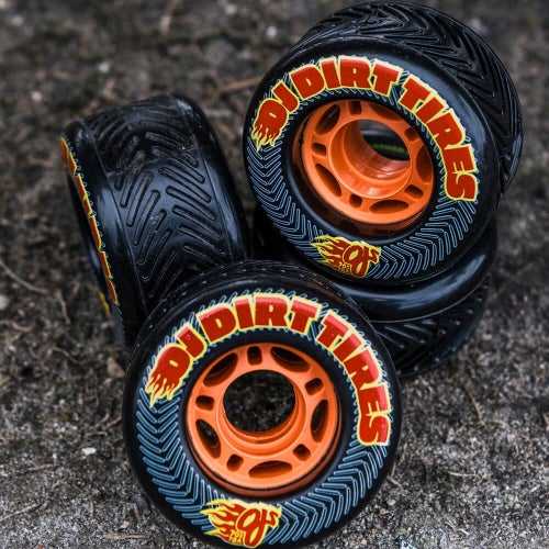 OJ WHEEL オージェー ソフトウィール（クルーザー） THUNDER JUICE（78A）DIRT TIRES 黒 70mm スケートボード スケボー 5